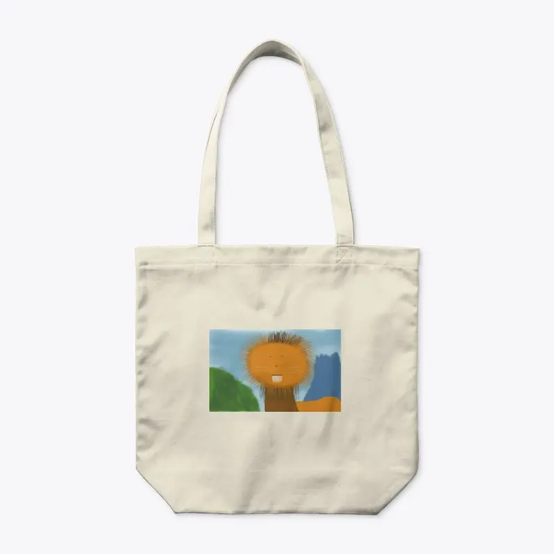 'Lorenzo Lion' Organic Tote